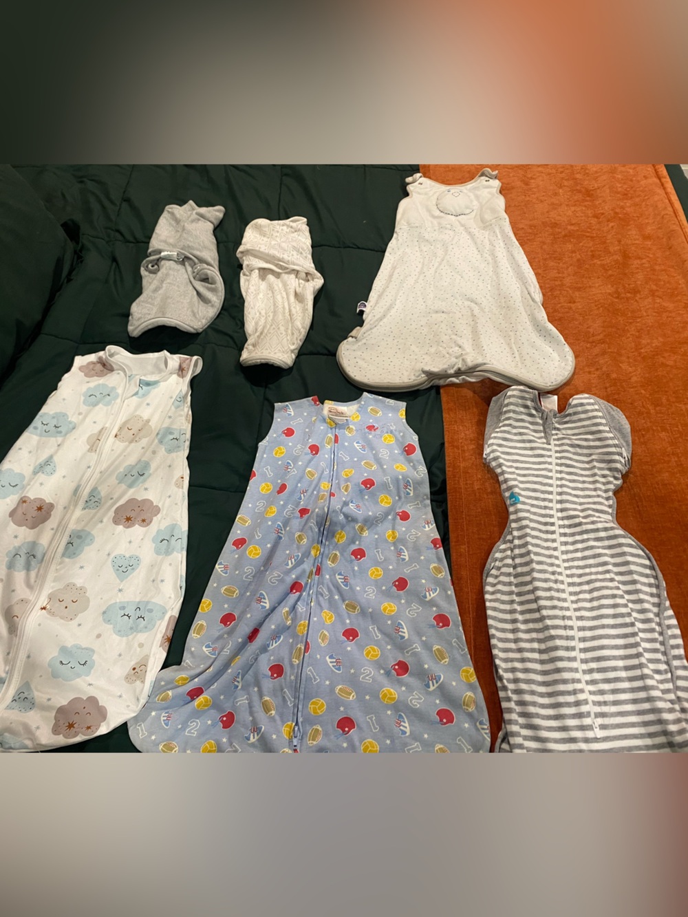 Baby Sleep Sacks - set of 6 grow with me!